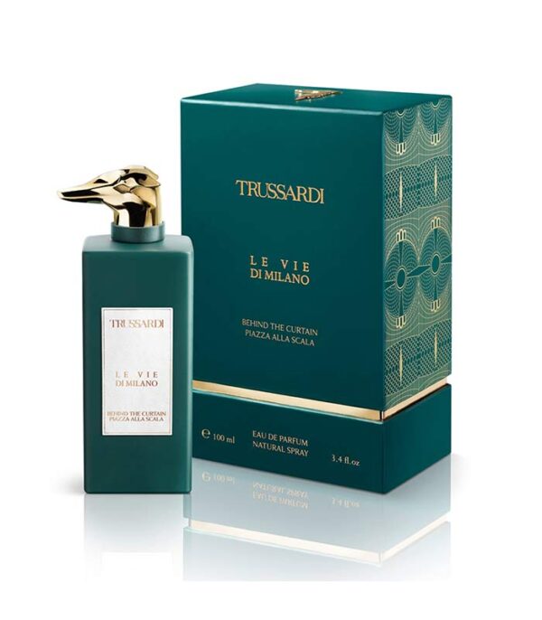 عطر تروساردی بیهایند د کورتین پیازا آلا اسکالا ادوپرفیوم زنانه و مردانه 100 میل - Trussardi Behind The Curtain Plazza Alla Scala EDP